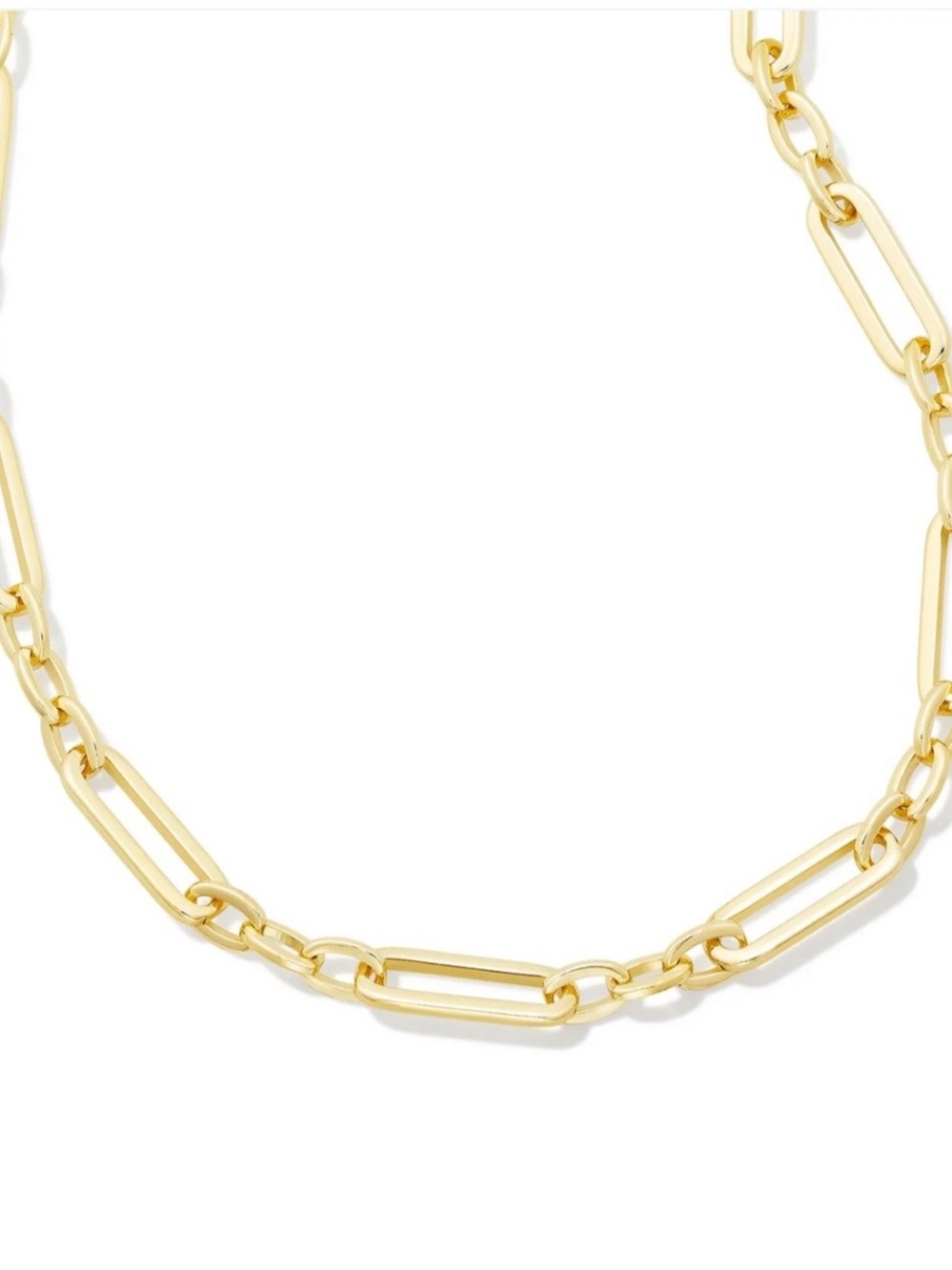 Kendra Scott Heather Link Chain Necklace-Gold
